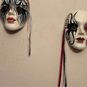 Mardi Gras masks, decorative wall hanging
